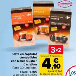 Carrefour Café en cápsulas compatibles con Dolce Gusto® Carrefour oferta