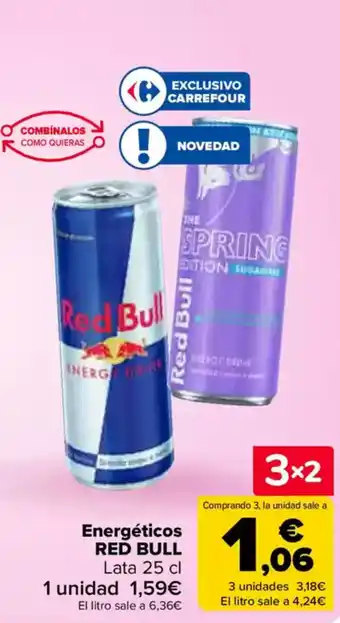 Carrefour RED BULL Energéticos oferta