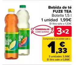 Carrefour FUZE TEA Bebida de té oferta