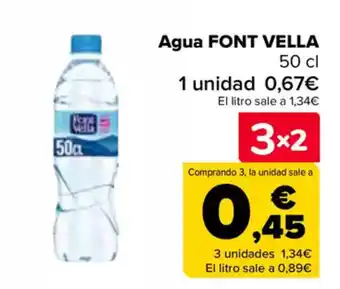 Carrefour FONT VELLA Agua oferta