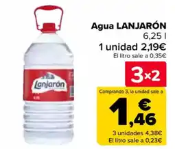 Carrefour LANJARÓN  Agua oferta