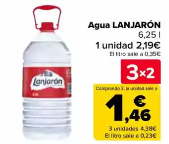 Carrefour LANJARÓN Agua oferta