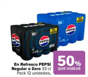 Carrefour PEPSI En Refresco Regular o Zero oferta