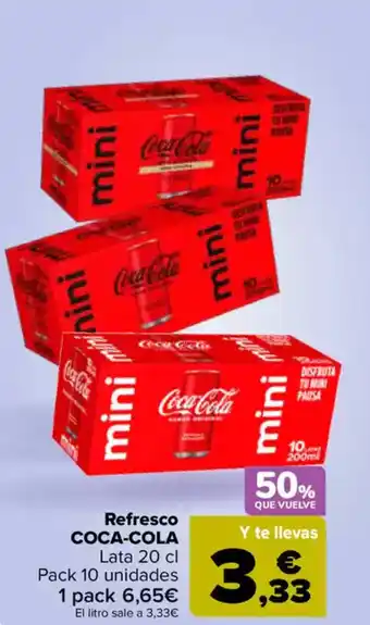 Carrefour COCA-COLA Refresco oferta