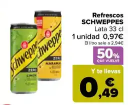 Carrefour SCHWEPPES Refrescos oferta