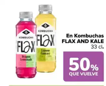 Carrefour FLAX AND KALE En Kombuchas oferta