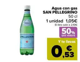 Carrefour SAN PELLEGRINO Agua con gas oferta