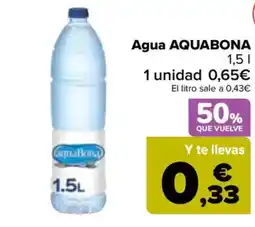 Carrefour AQUABONA Agua oferta