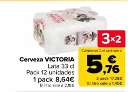 Carrefour VICTORIA Cerveza oferta