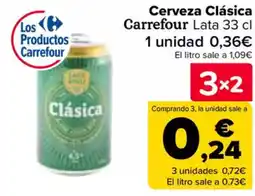 Carrefour Cerveza Clásica Carrefour oferta