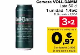 Carrefour VOLL-DAMM Cerveza oferta