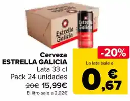 Carrefour ESTRELLA GALICIA Cerveza oferta