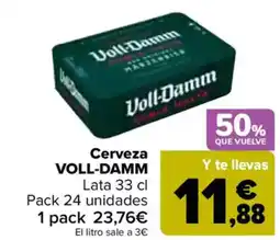 Carrefour VOLL-DAMM Cerveza oferta