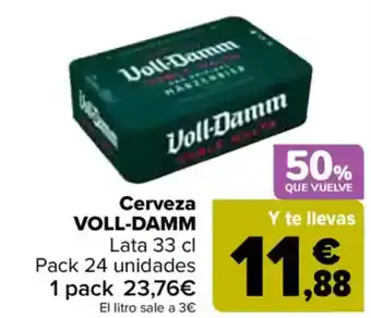 Carrefour VOLL-DAMM Cerveza oferta