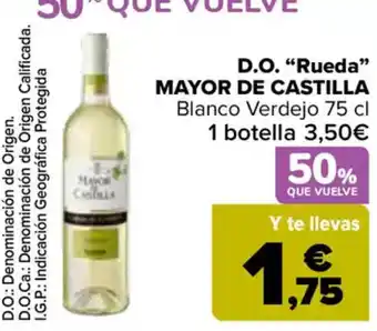 Carrefour MAYOR DE CASTILLA D.O. "Rueda❞ oferta