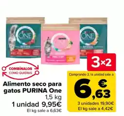 Carrefour PURINA Alimento seco para gatos One oferta