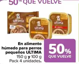 Carrefour ULTIMA En alimento húmedo para perros pequeños oferta