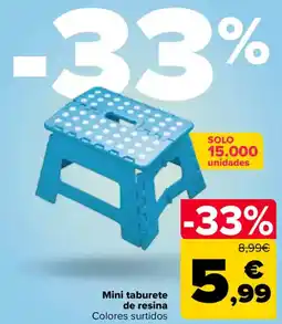 Carrefour Mini taburete de resina oferta