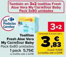 Carrefour Toallitas Fresh Aloe Vera My Carrefour Baby oferta