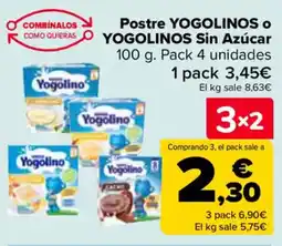 Carrefour YOGOLINOS O YOGOLINOS Postre Sin Azúcar oferta