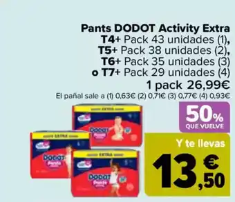 Carrefour DODOT Pants Activity Extra oferta