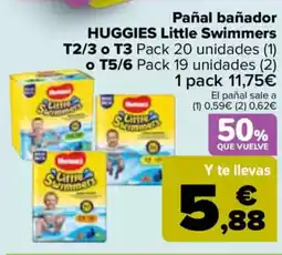 Carrefour HUGGIES Pañal bañador Little Swimmers oferta