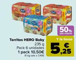 Carrefour HERO Tarritos Baby oferta