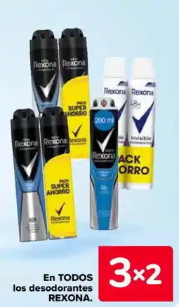 Carrefour REXONA En todos los desodorantes oferta