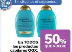 Carrefour OGX En todos los productos capilares oferta