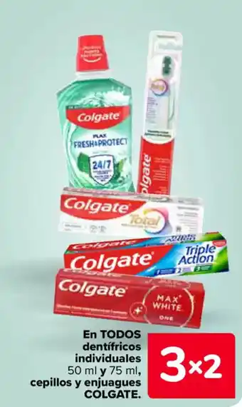 Carrefour COLGATE En todos dentifricos individuales cepillos y enjuagues oferta