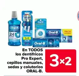 Carrefour ORAL-B En todos los dentifricos pro expert, cepillos manuales, sedas y colutorios oferta