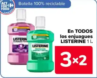 Carrefour LISTERINE En todos los enjuagues oferta