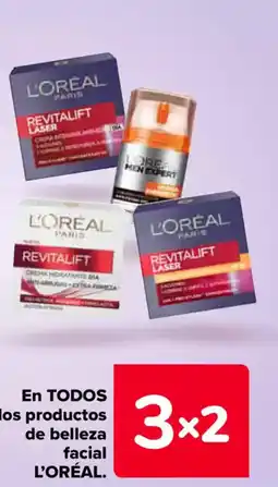 Carrefour L'ORÉAL En todos los productos de belleza facial oferta