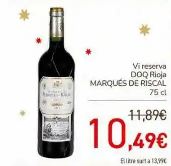 Vi Reserva Doq Rioja Marqués De Riscal