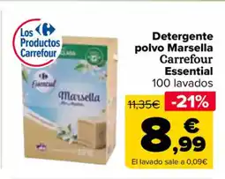 Carrefour Detergente polvo Marsella Carrefour Essential oferta