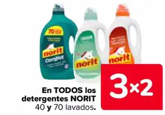 Carrefour NORIT En todos los detergentes oferta