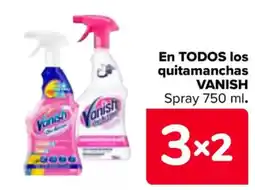 Carrefour VANISH En todos los quitamanchas oferta