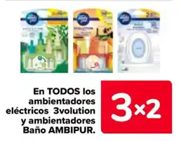 Carrefour AMBIPUR En todos los ambientadores eléctricos 3volution y ambientadores baño oferta