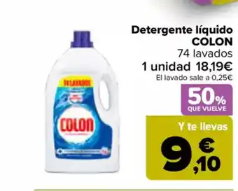 Carrefour COLON Detergente líquido oferta