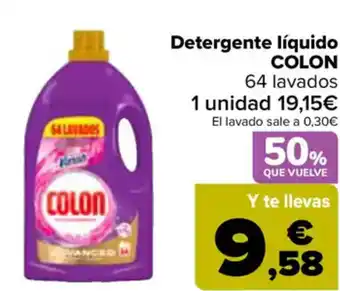 Carrefour COLON Detergente líquido oferta