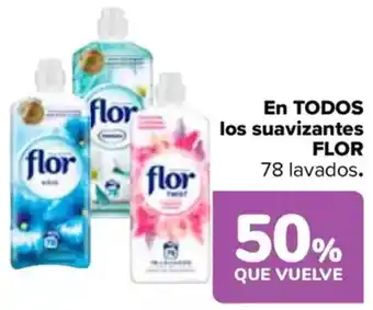 Carrefour FLOR En todos los suavizantes oferta