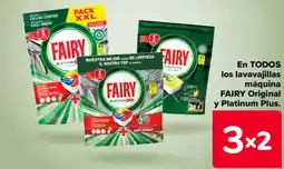 Carrefour FAIRY En todos los lavavajillas máquina original y platinum plus oferta