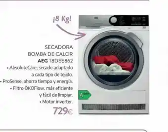 Tien 21 Secadora Bomba De Calor Aeg T8dee862 oferta
