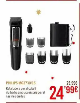 Andorra 2000 Philips Mg3730 15 Realladora Per Al Cabell I La Barba Amb Accessoris Per Al Nas I Les Orelles oferta