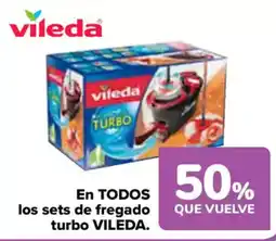 Carrefour VILEDA En todos los sets de fregado turbo oferta