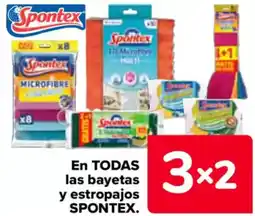 Carrefour SPONTEX En todas las bayetas y estropajos oferta