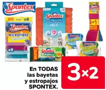 Carrefour SPONTEX En todas las bayetas y estropajos oferta