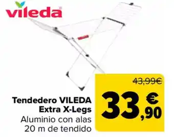 Carrefour VILEDA Tendedero Extra X-Legs oferta