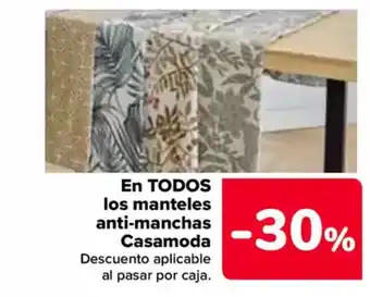 Carrefour En todos los manteles anti-manchas casamoda oferta