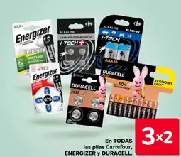 Carrefour ENERGIZER Y DURACELL En todas las pilas carrefour oferta